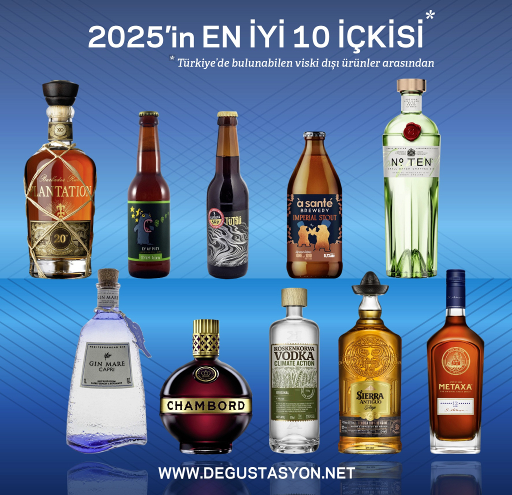 en iyi 10 içki 2025 son hali | Degustasyon